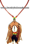 Airbrush Wood Surfing Necklaces Bali Indonesia
