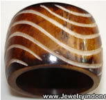 Carved bone rings from Bali Bone jewellery