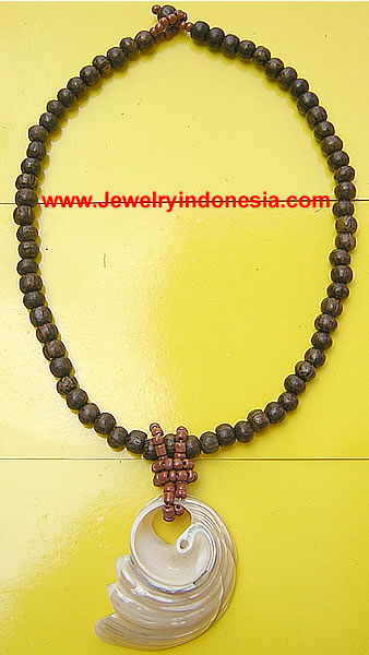 PALM WOOD BEADS COSTUME JEWELRY