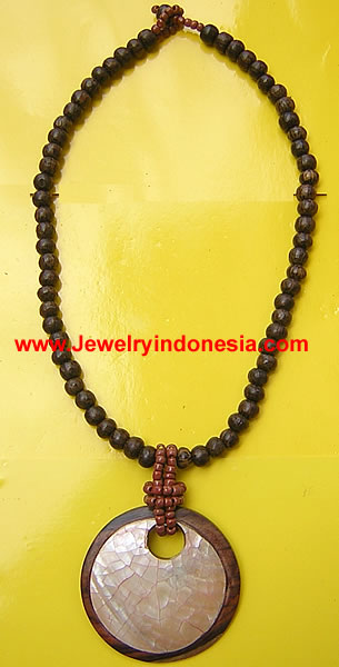 COCONUT WOOD BEADS COSTUME JEWELRY