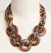 Ji-P4-8 Beads Necklace with MOP Shell