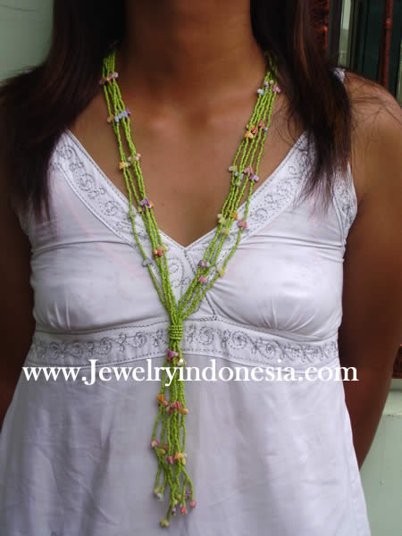 Beads Necklace With Shells Bali