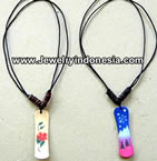 Airbrush Wood Surfing Necklaces Bali Indonesia