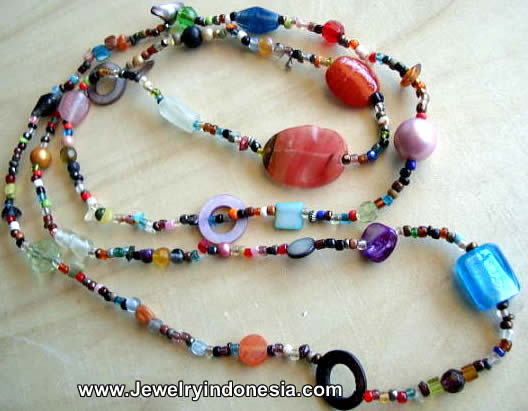 Resin Beads Necklaces Bali Indonesia