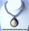 BEADS NECKLACE SEA SHELL PENDANT