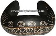 Bali Wood Bangle Painted