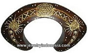 Bali Wood Bangle Painted