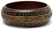 Bali Wood Bangle Painted