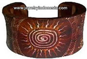 Bali Wood Bangle Painted