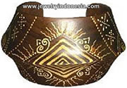 Bali Wood Bangle Painted