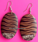 Wooden Earrings from Bali Indonesia