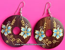 Wooden Earrings from Bali Indonesia