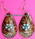 Wooden Earrings from Bali Indonesia