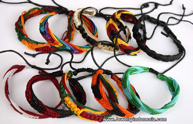 Ji-BrP22-8Braided Leather Bracelets Friendship Bracelets. Bali Fashion Jewelry Bali Accessories 