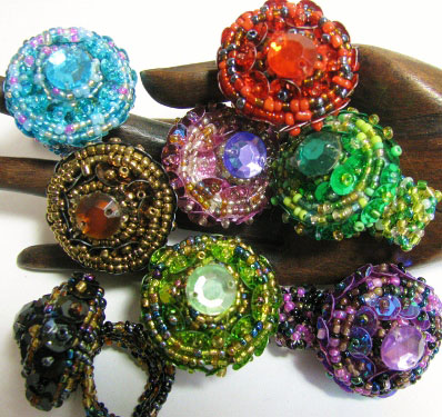 Beaded Rings from Bali Indonesia