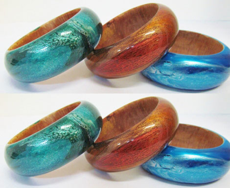 JiBrp7-8 Wood Bangles Fashion Jewellery Bali Indonesia