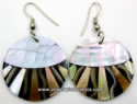 Resin Earrings With Shells Bali