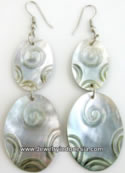 Natural Pearl Shell Earrings