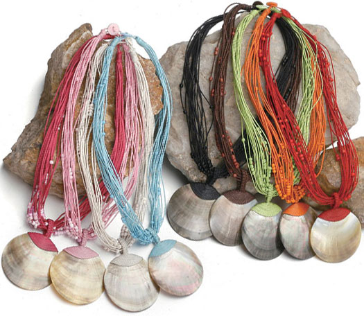 Bali Pearl Shell Necklaces