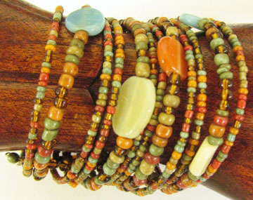 Beaded Jewelry Bracelets from Bali Indonesia 