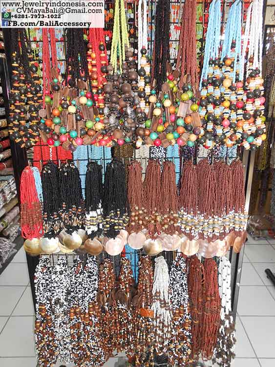 Jink1014-24 Beaded Necklaces Bali Indonesia