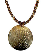 Carved Mop Shell Necklaces