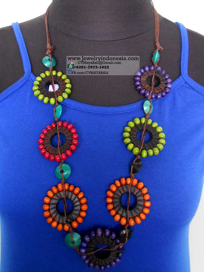 JiP9-13 Beaded Necklaces Bali Fashion Accessories Indonesia