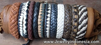 leather bracelets indonesia