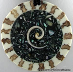 Resin and Shell Pendants Necklace from Bali