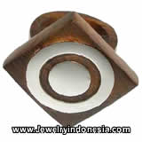 Resin and Wood Rings Costume Jewelry Bali Indonesia Fashion Accessories