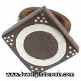 Resin and Wood Rings Costume Jewelry Bali Indonesia Fashion Accessories