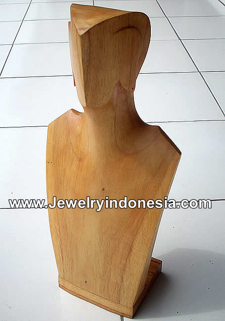 Jewelry Stand Wood Bust Bali