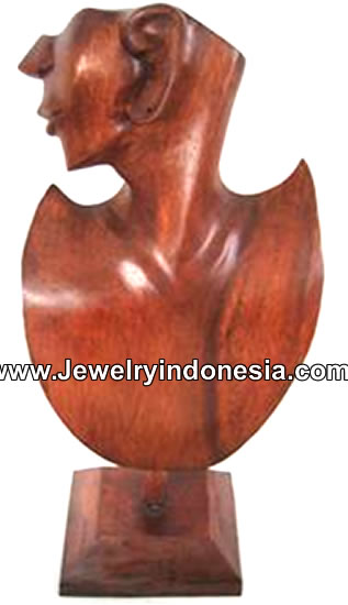 Necklace Stands Jewelry Displays Wood Bali Indonesia